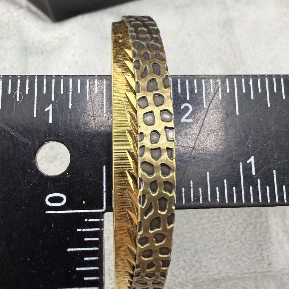 Vintage Monet Bracelet Bangle Gold Tone‎ 8" - Picture 2 of 8